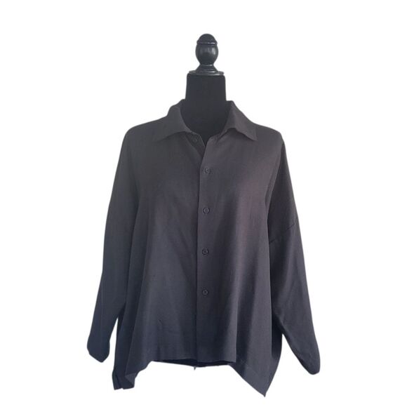 Eskandar Boxy Oversized Baby Camel Jacket/Shirt In Dark Espresso - Picture 2 of 9